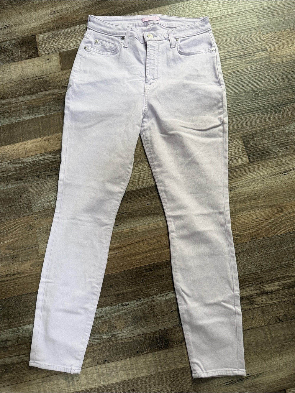 7 For All Mankind Skinny Jeans in Pale Pink